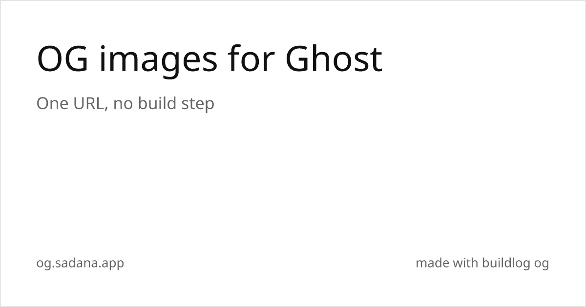 Example OG image for Ghost