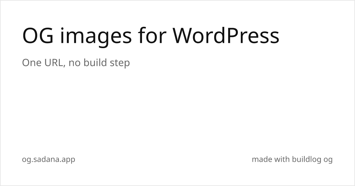 Example OG image for WordPress